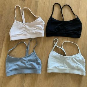 4 lululemon Y back bras size 4 (selling together)